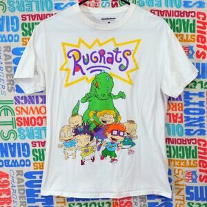Nickelodeon Rugrats Graphic T Shirt Size M Reptar Babies Retro